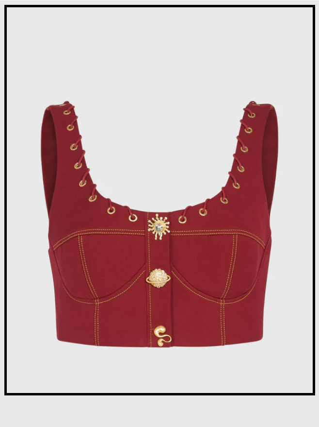 [IR2] Cherry Quantum Bralette (UK6, Black)